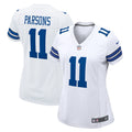 Women s Nike Micah Parsons White Dallas Cowboys Game Player Jersey