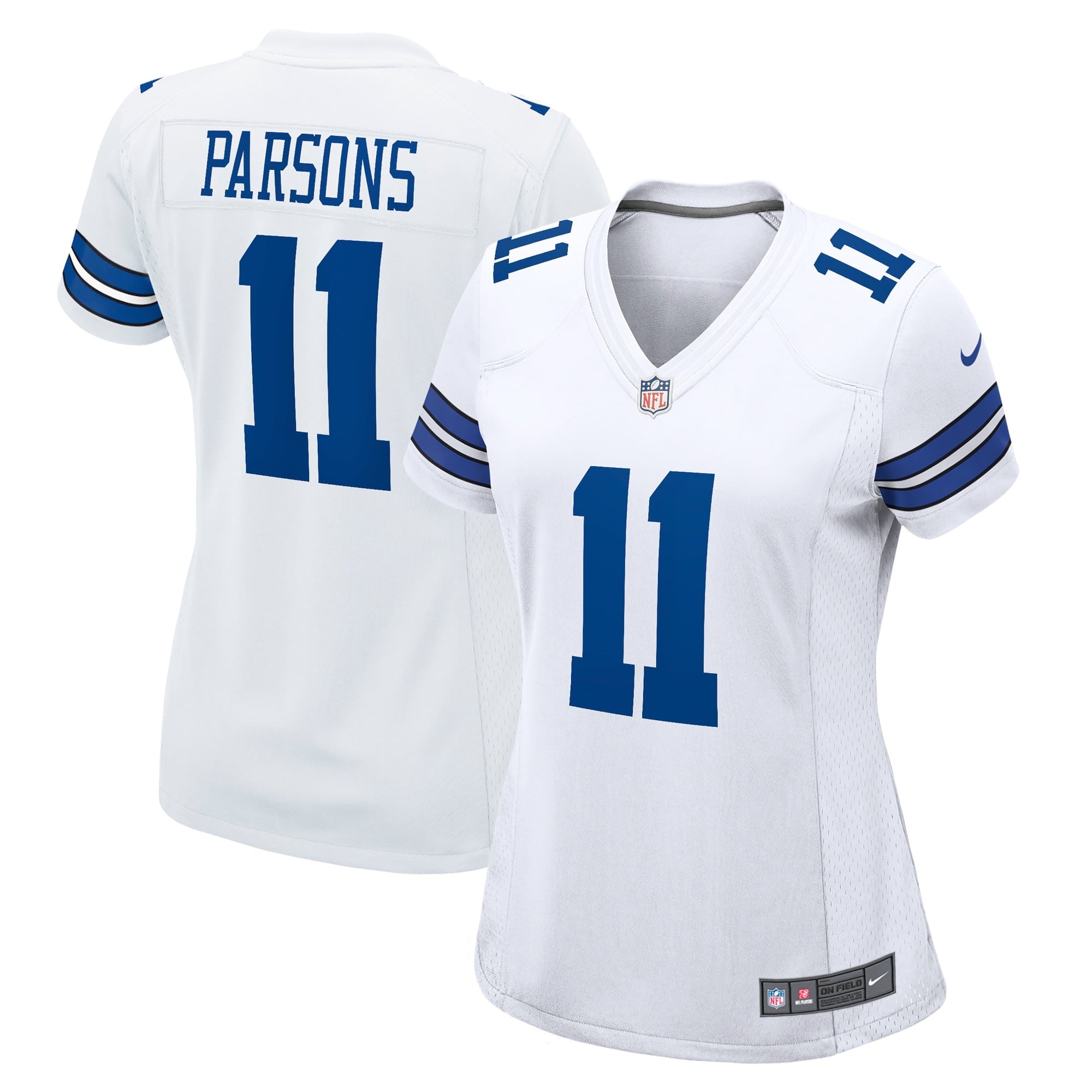 Women s Nike Micah Parsons White Dallas Cowboys Game Player Jersey
