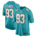 Trey Flowers Miami Dolphins Nike Game Player Jersey   Aqua