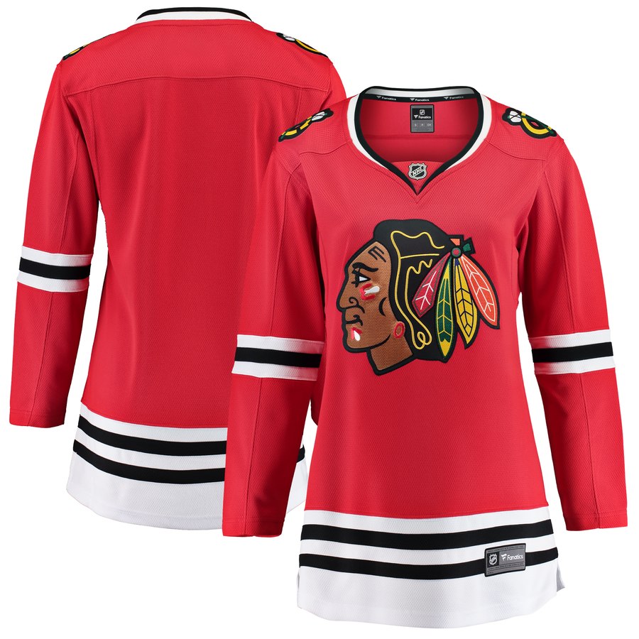 Chicago Blackhawks Women's Blank Premier Red Home Jersey