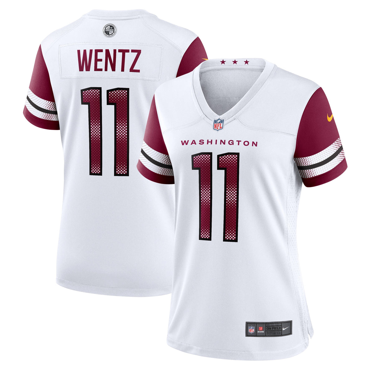 Carson Wentz Washington Commanders Nike Women s Game Jersey   White