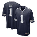 Number 1 Dad Dallas Cowboys Nike Game Jersey   Navy