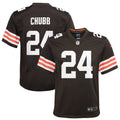 Nick Chubb Cleveland Browns Nike Youth Game Jersey   Brown