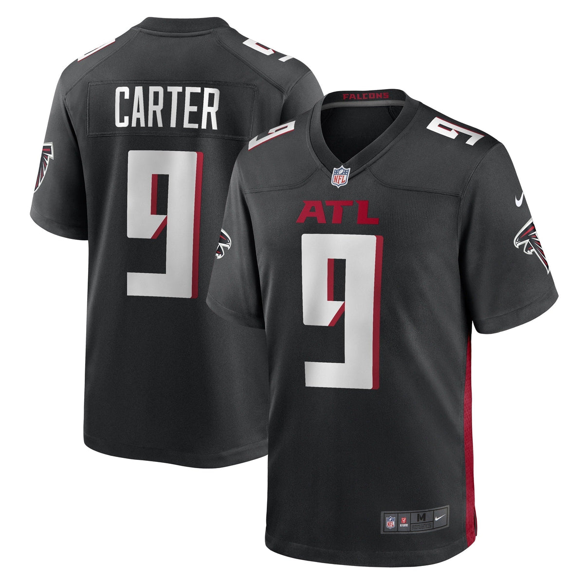 Men s Nike Lorenzo Carter Black Atlanta Falcons Game Player Jersey