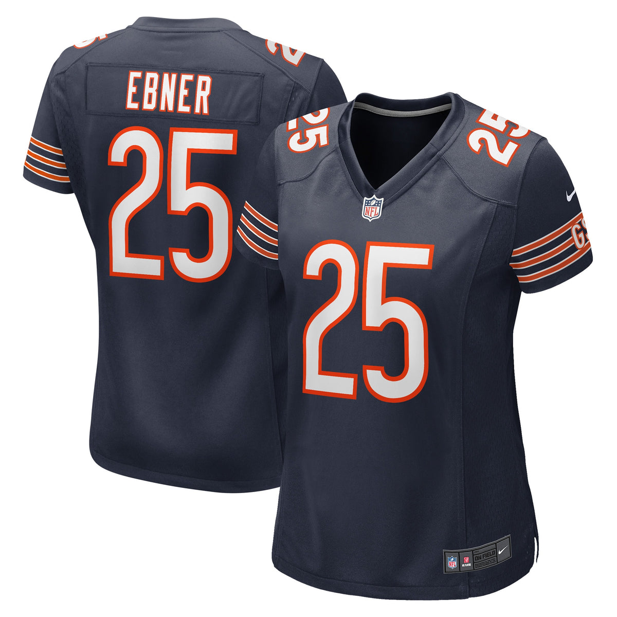 Trestan Ebner Chicago Bears Nike Women s Game Player Jersey   Navy