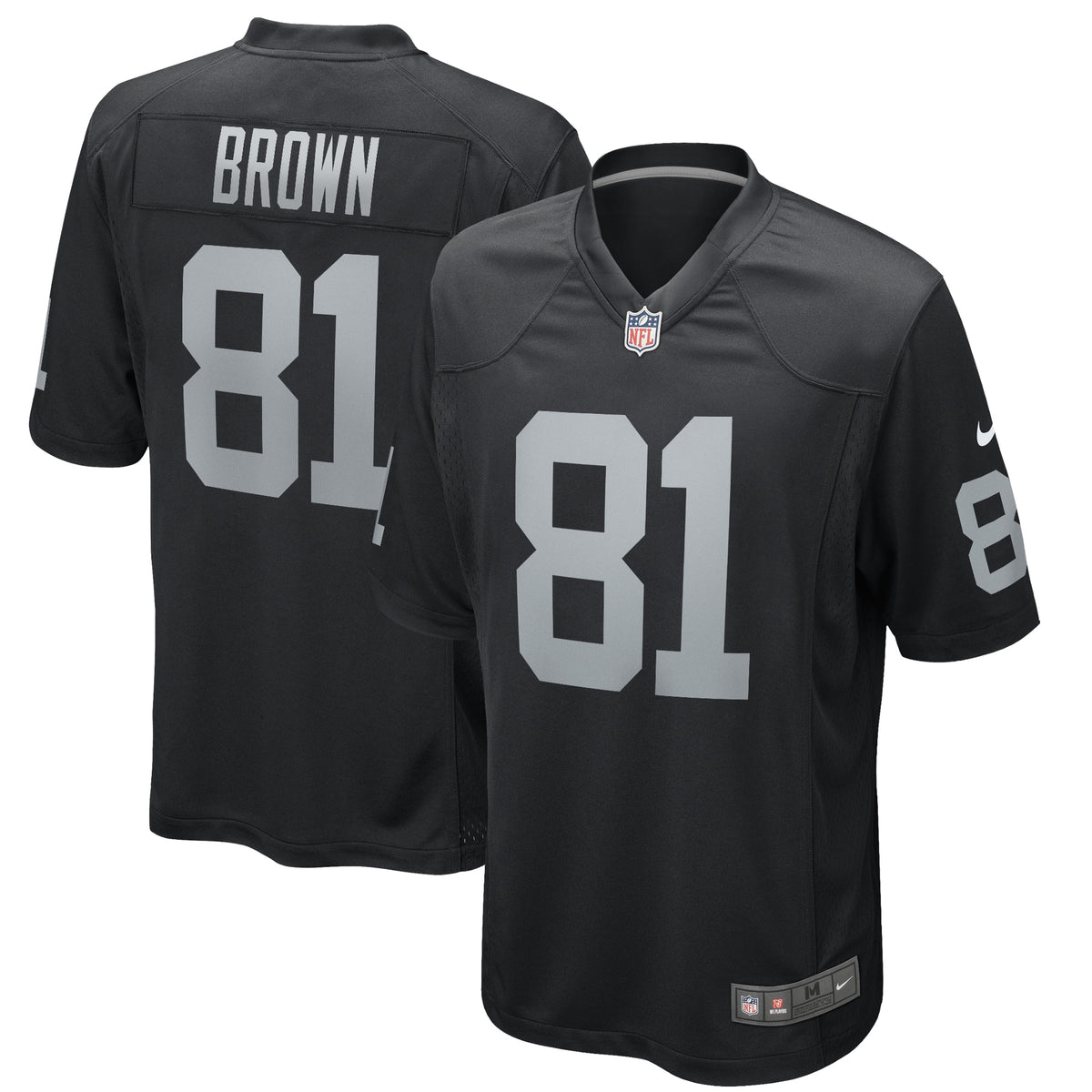 Tim Brown Las Vegas Raiders Nike Game Retired Player Jersey   Black