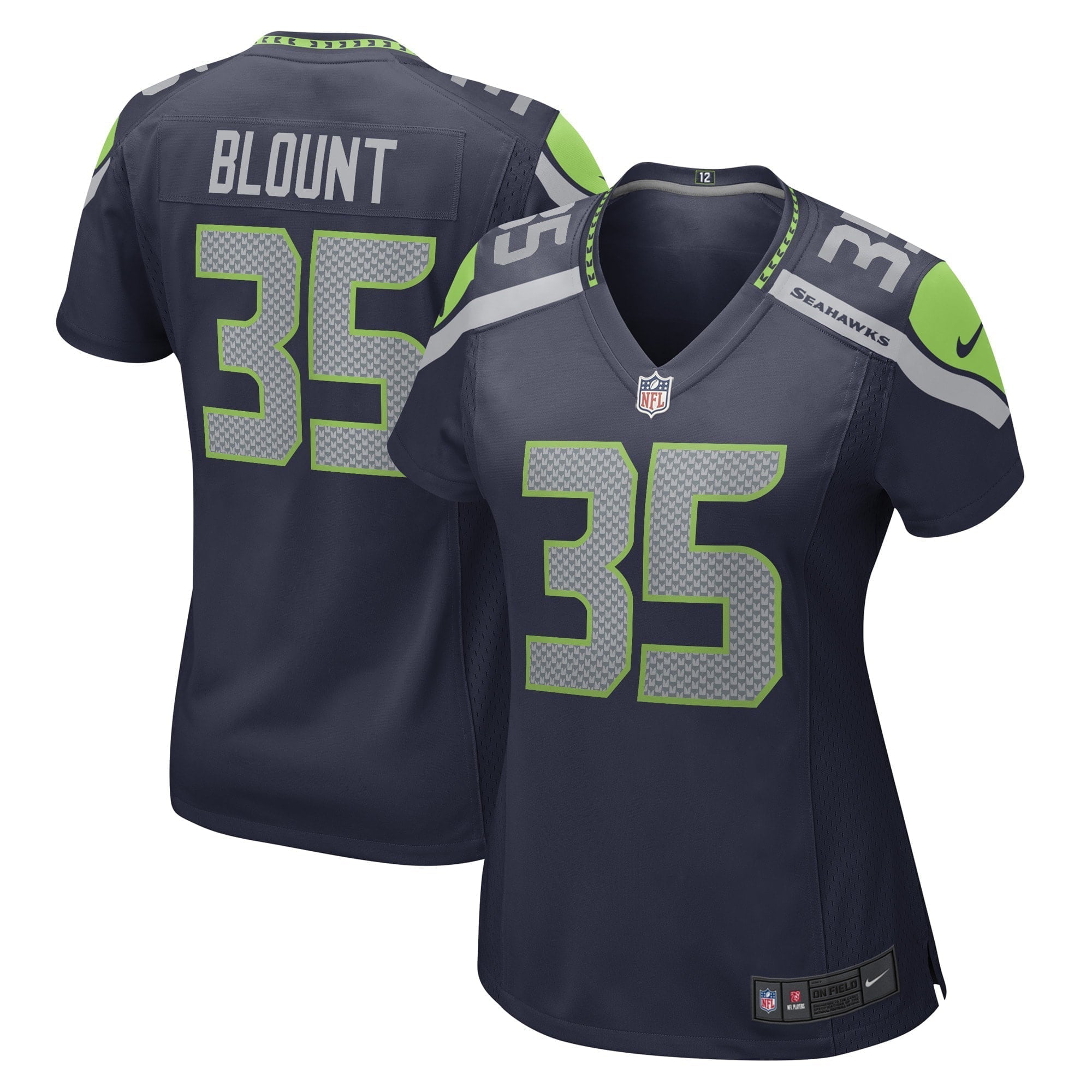 Women s Nike Joey Blount College Navy Seattle Seahawks Game Player Jersey