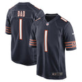 Men s Nike Number 1 Dad Navy Chicago Bears Game Jersey