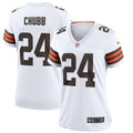 Women s Nike Nick Chubb White Cleveland Browns Game Jersey