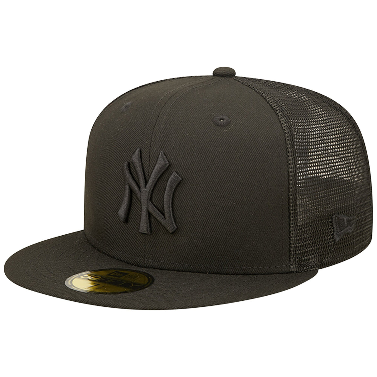 New York Yankees New Era Blackout Trucker 59FIFTY Fitted Hat