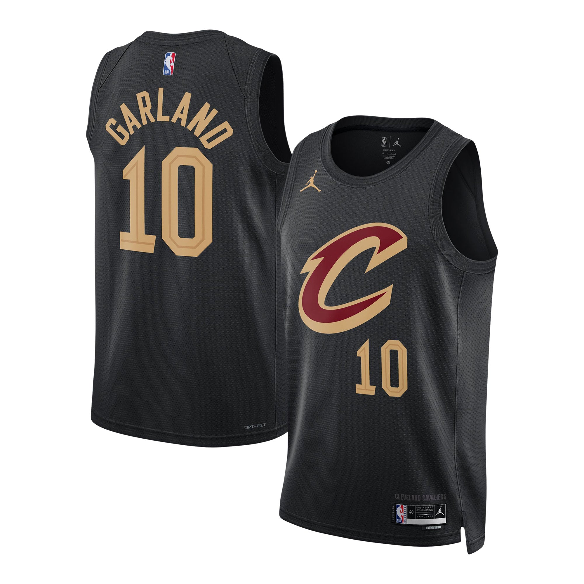 Darius Garland Cleveland Cavaliers Jordans Brand Unisex Swingman Jersey - Statement Edition - Black