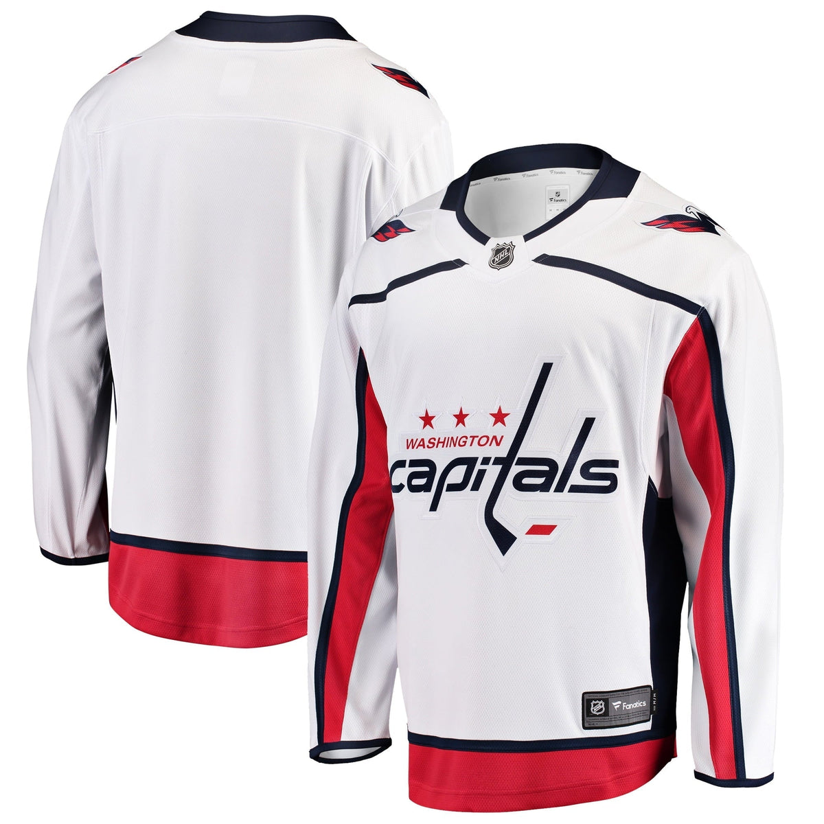 Men's Fanatics Branded White Washington Capitals Breakaway Away Jersey