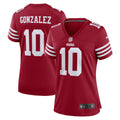 Women s Nike Zane Gonzalez Scarlet San Francisco 49ers Game Jersey