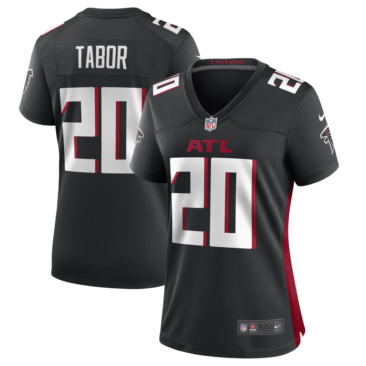 Women s Nike Teez Tabor Black Atlanta Falcons Game Player Jersey