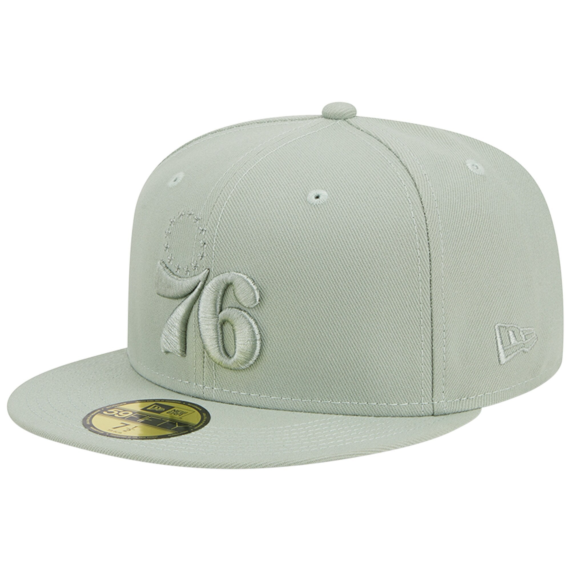 Philadelphia 76ers New Era Sage Color Pack 59FIFTY Fitted Hat - Light Green