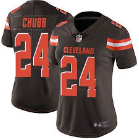 Women s Cleveland Browns Nick Chubb Game Vapor Jersey Brown