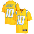 Justin Herbert Los Angeles Chargers Nike Youth Inverted Team Game Jersey   Gold