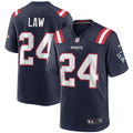 Ty Law New England Patriots Nike Game Retired Player Jersey   Navy