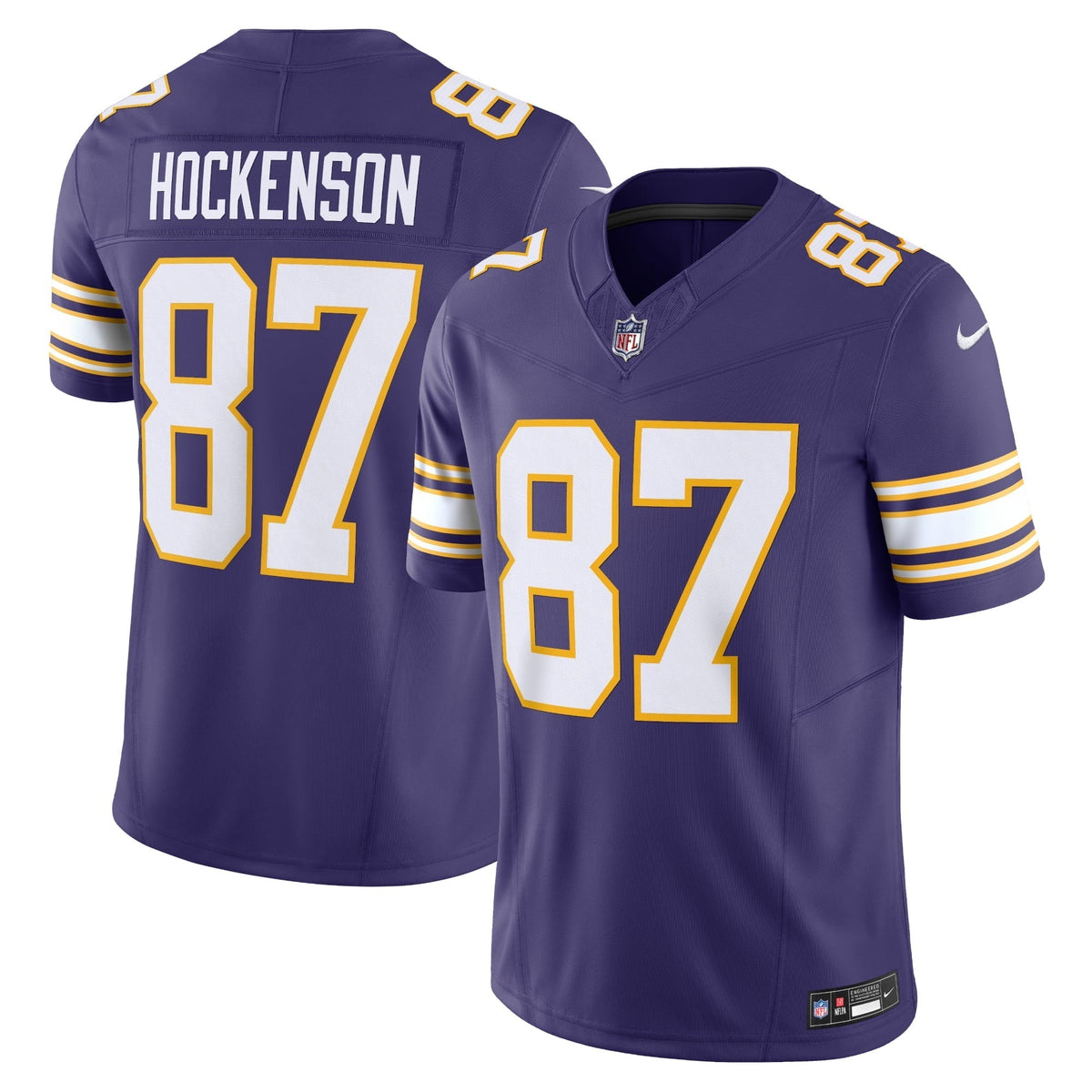 Men s Nike T.J. Hockenson Purple Minnesota Vikings Classic Vapor F.U.S.E. Limited Jersey