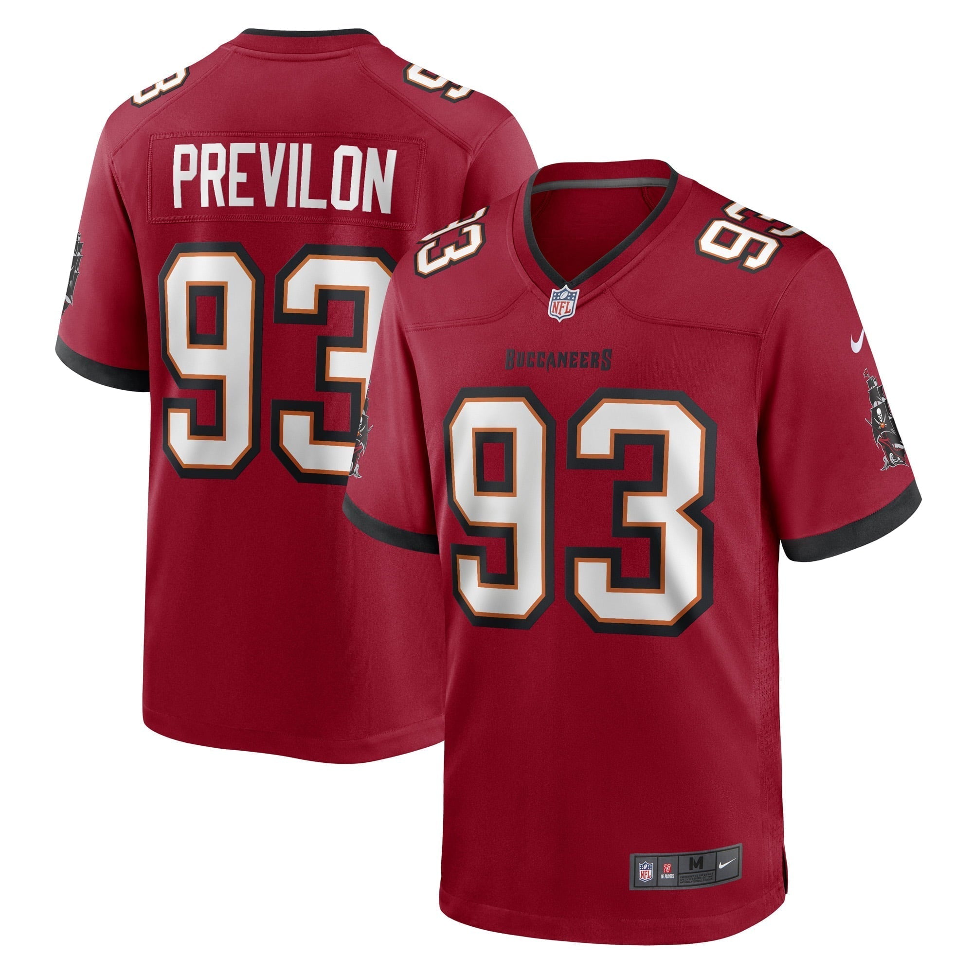 Men s Nike Willington Previlon Red Tampa Bay Buccaneers Game Player Jersey