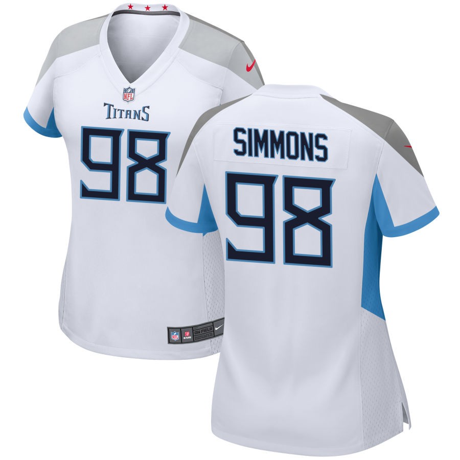 Women s Tennessee Titans Jeffery Simmons Game Jersey   White
