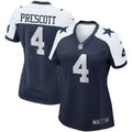 Dak Prescott Dallas Cowboys Nike Women s Alternate Game Team Jersey   Navy