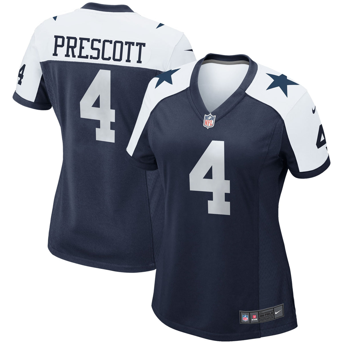 Dak Prescott Dallas Cowboys Nike Women s Alternate Game Team Jersey   Navy