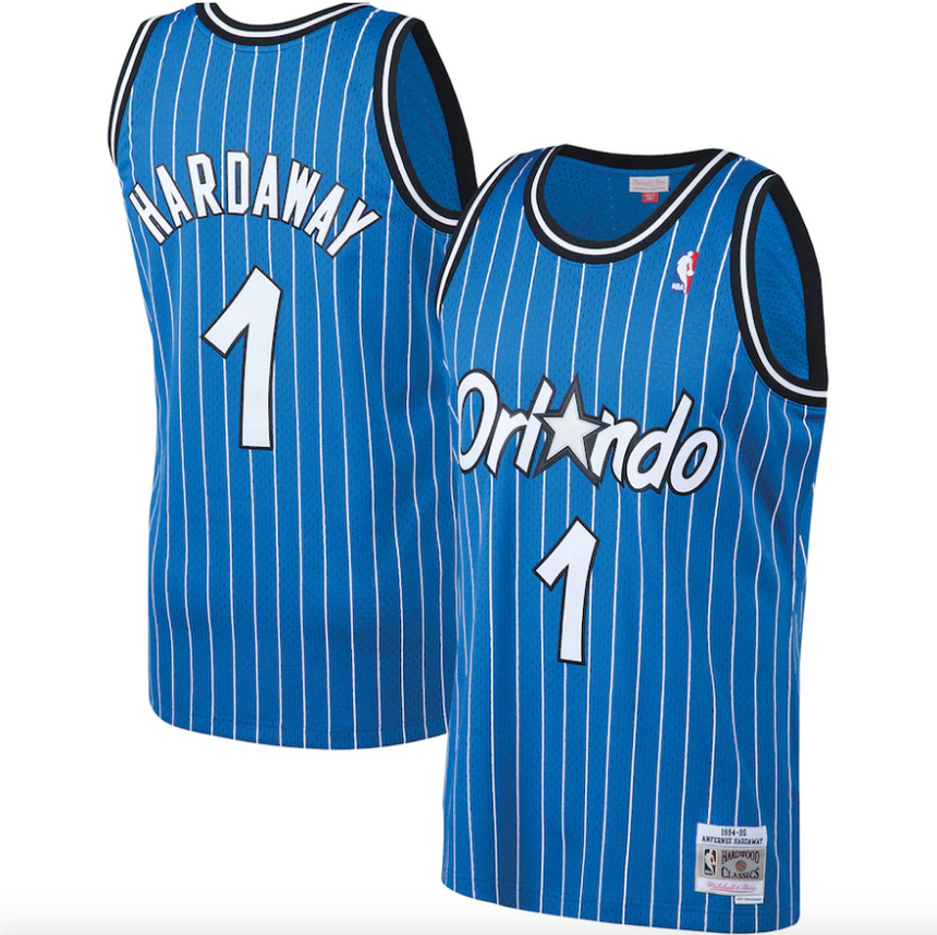 Mens Anfernee 'Penny' Hardaway Orlando Magic Mitchell & Ness Blue 1994-95 Hardwood Classics Swingman Jersey