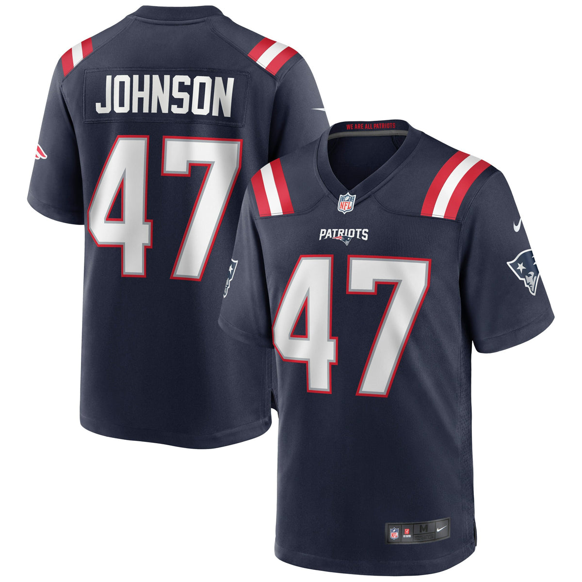 Jakob Johnson New England Patriots Nike Game Jersey   Navy