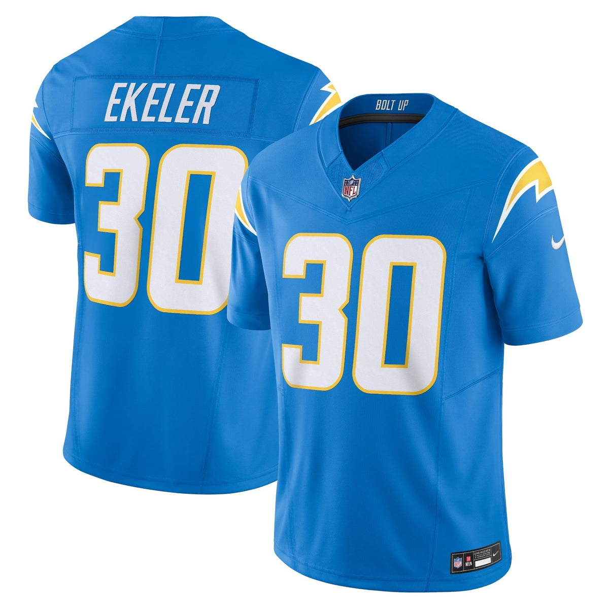 Men s Nike Austin Ekeler Powder Blue Los Angeles Chargers Vapor F.U.S.E. Limited Jersey