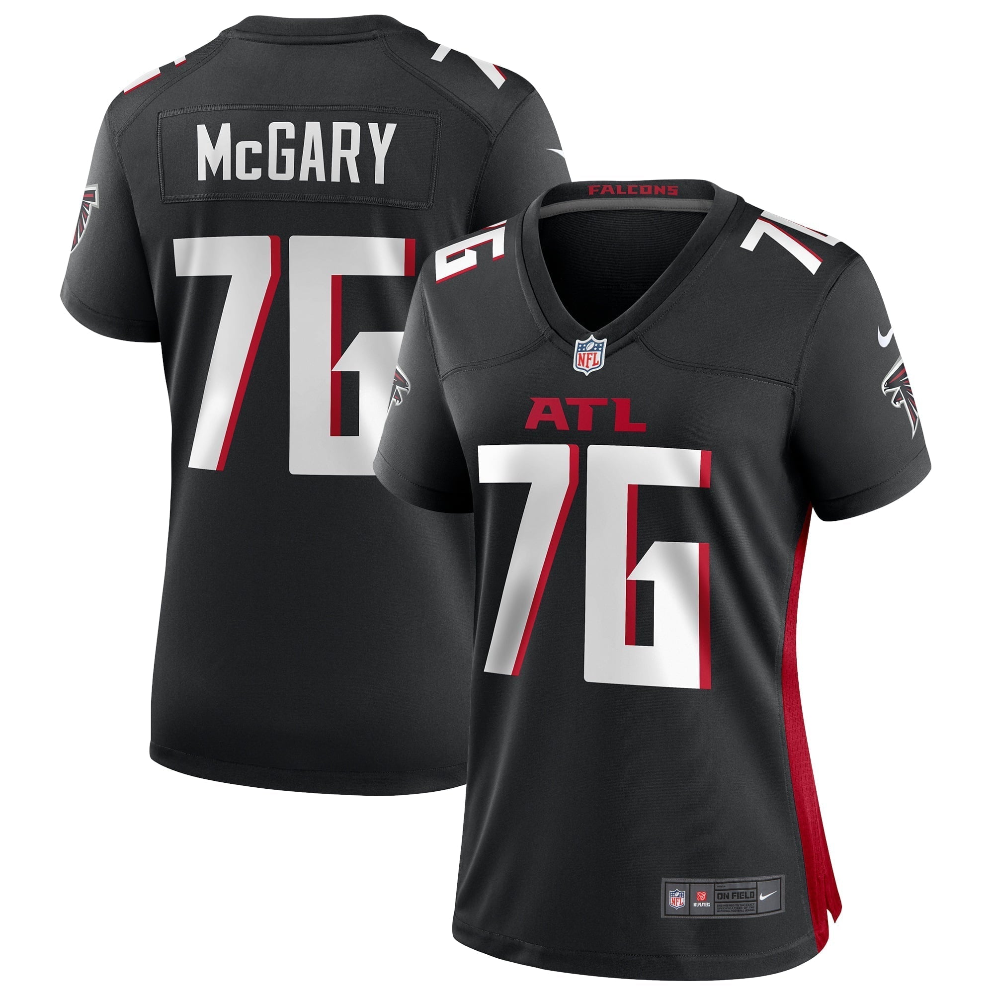 Women s Nike Kaleb McGary Black Atlanta Falcons Game Jersey