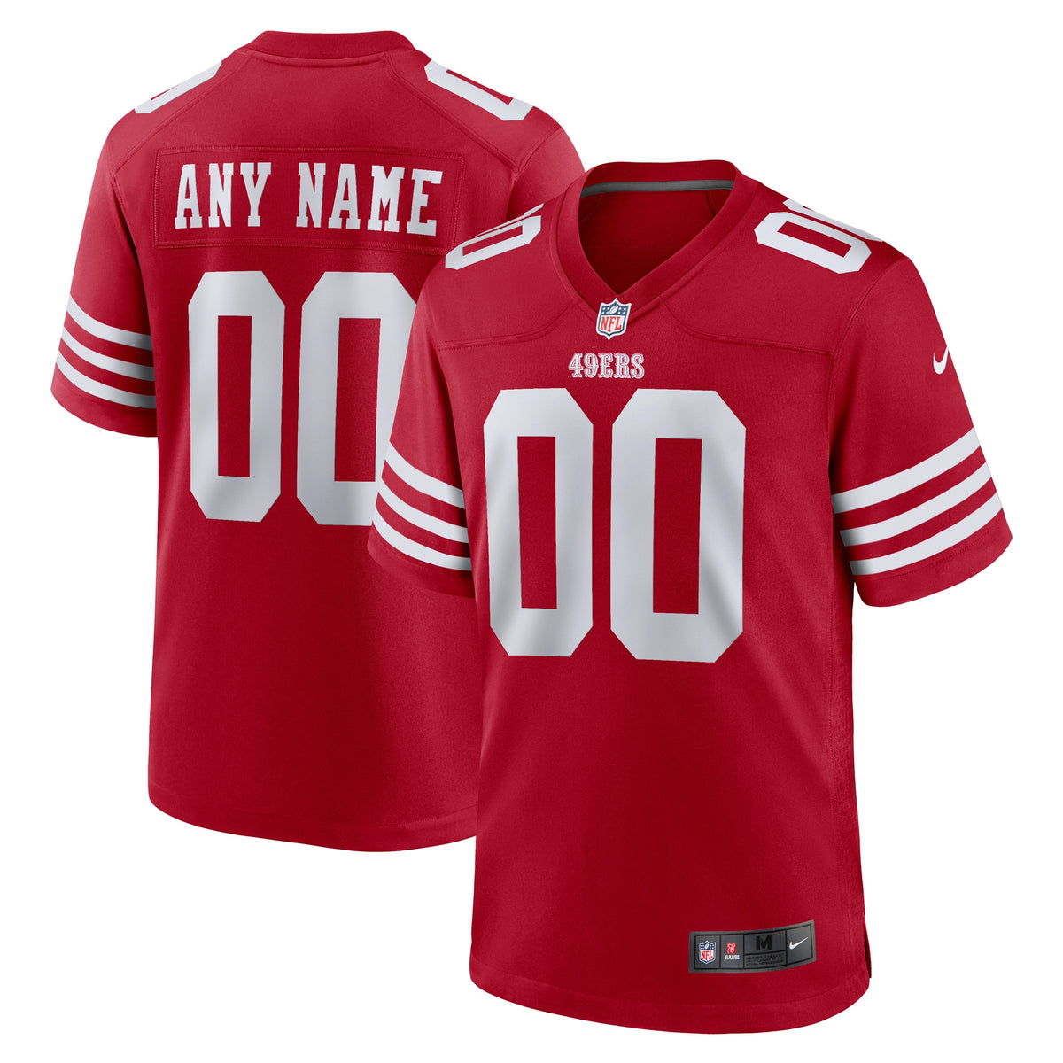 San Francisco 49ers Nike Custom Jersey   Scarlet