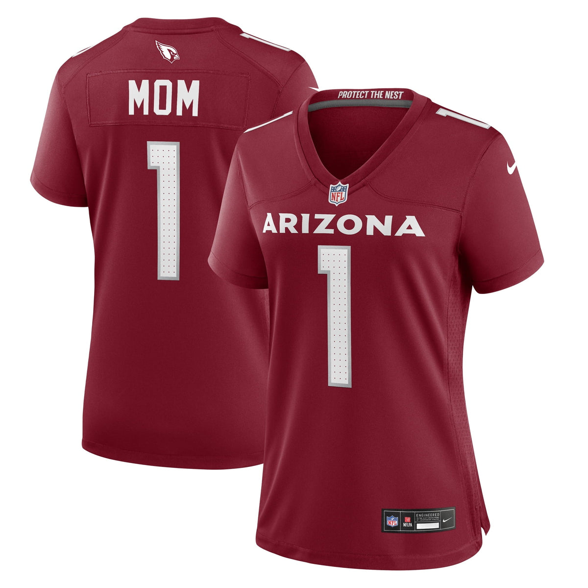 Women s Nike Number 1 Mom Cardinal Arizona Cardinals Game Jersey