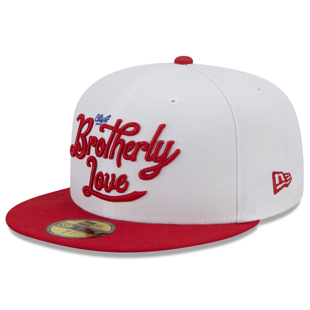 Philadelphia 76ers New Era 2022/23 City Edition Official 59FIFTY Fitted Hat - White/Red
