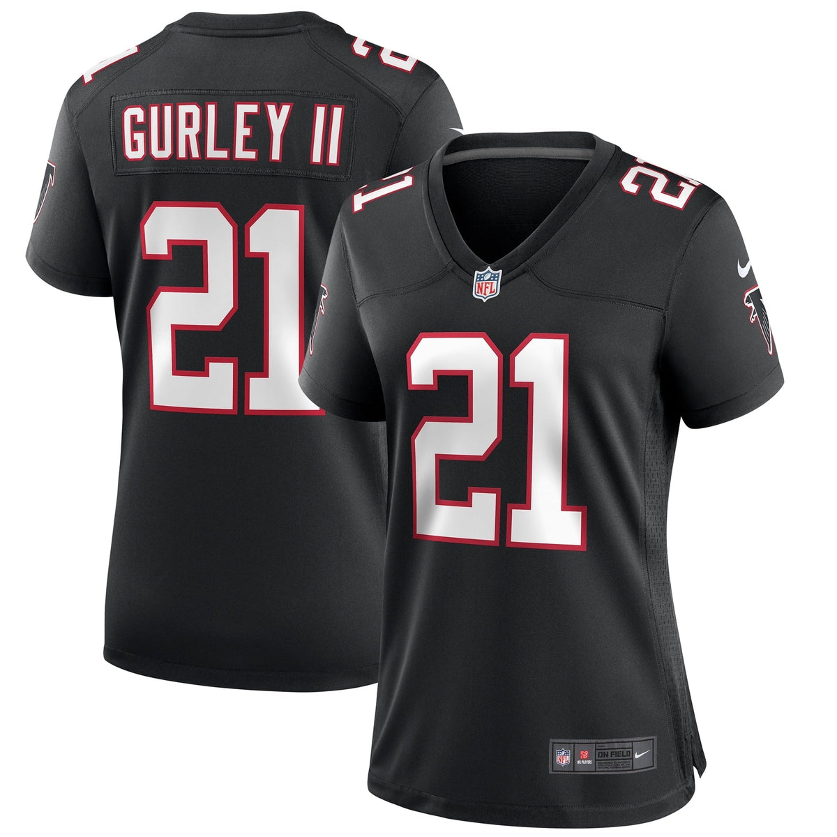 Women s Nike Todd Gurley II Black Atlanta Falcons Throwback Game Jersey