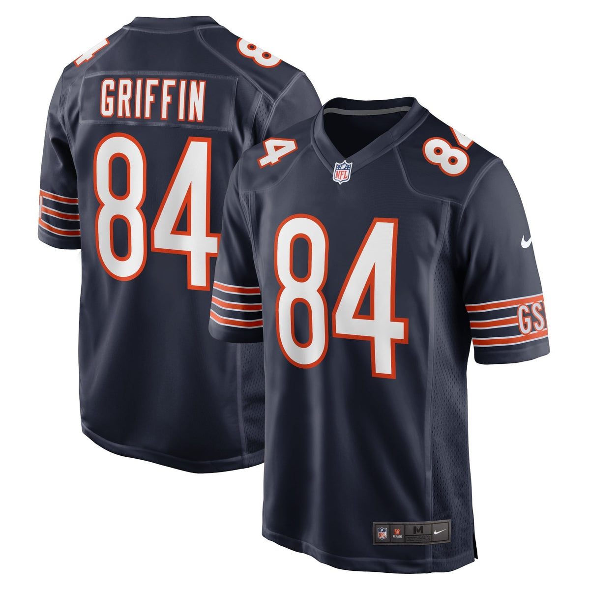 Men s Nike Ryan Griffin Navy Chicago Bears Game Jersey