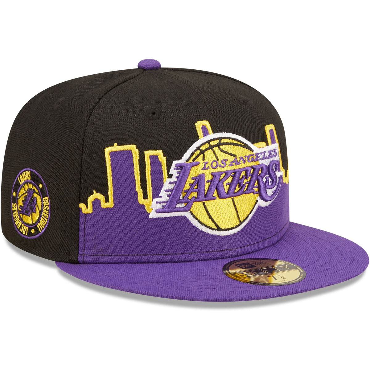 Los Angeles Lakers New Era 2022 Tip-Off 59FIFTY Fitted Hat - Purple/Black