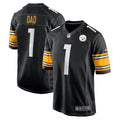 Number 1 Dad Pittsburgh Steelers Nike Game Jersey   Black