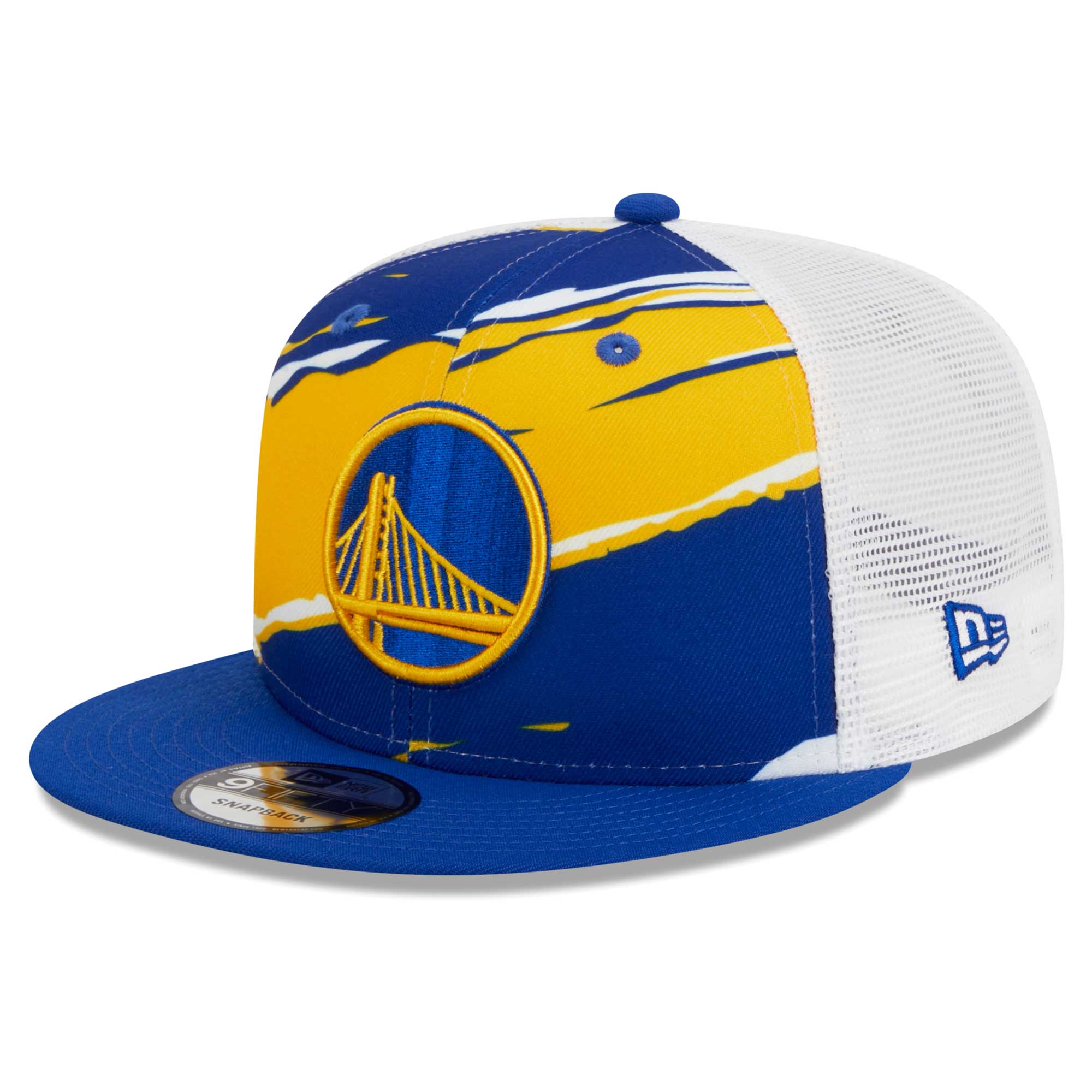 Golden State Warriors New Era Tear Trucker 9FIFTY Adjustable Hat - Royal/White