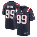 Keion White New England Patriots Nike 2023 NFL Draft Pick Game Jersey   Navy