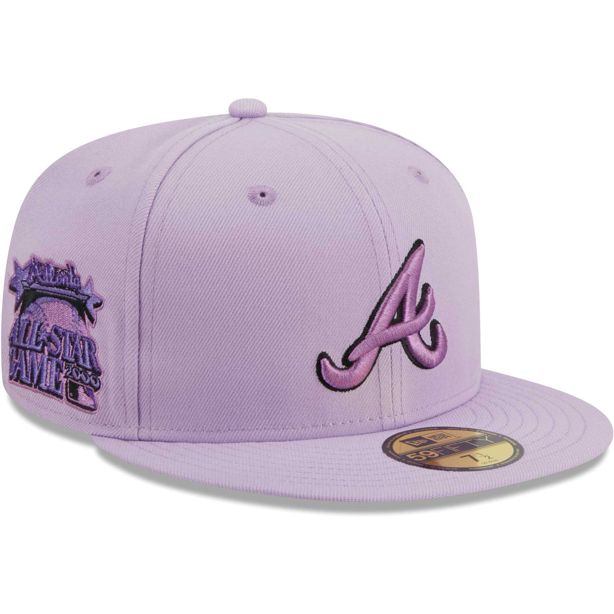 Atlanta Braves New Era 59FIFTY Fitted Hat - Lavender