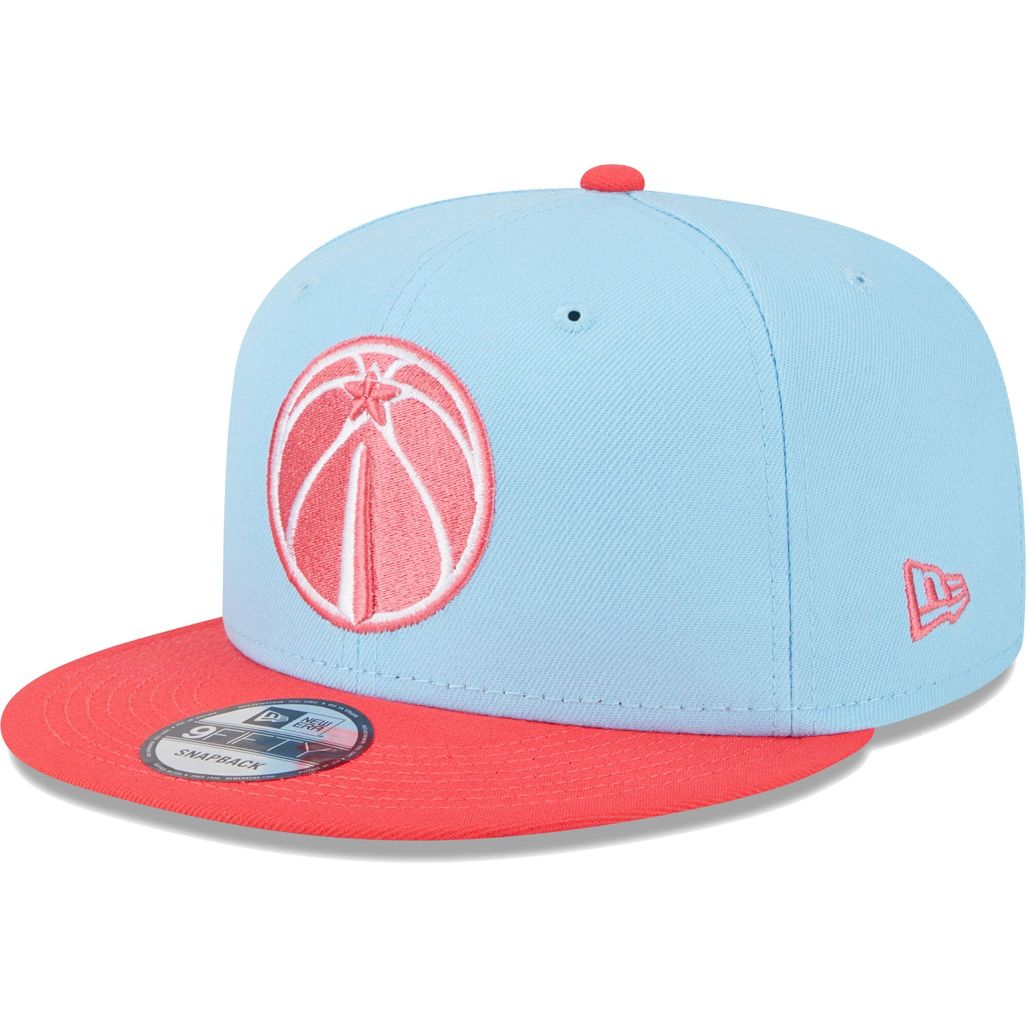 Washington Wizards New Era 2-Tone Color Pack 9FIFTY Snapback Hat - Powder Blue/Red