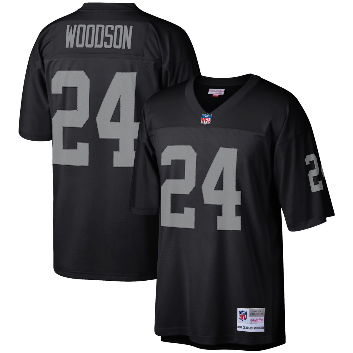 Charles Woodson Las Vegas Raiders Mitchell   Ness Legacy Replica Jersey   Black