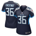 Julius Chestnut Tennessee Titans Nike Women s Game Player Jersey   Navy