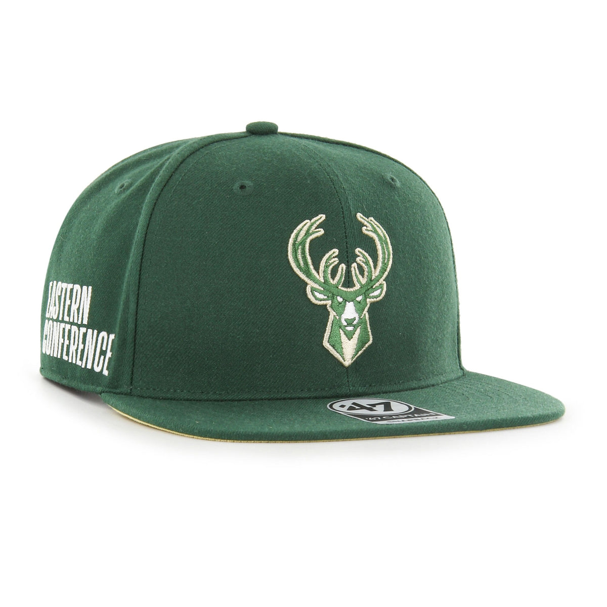 Milwaukee Bucks '47 Sure Shot Captain Snapback Hat - Hunter Green