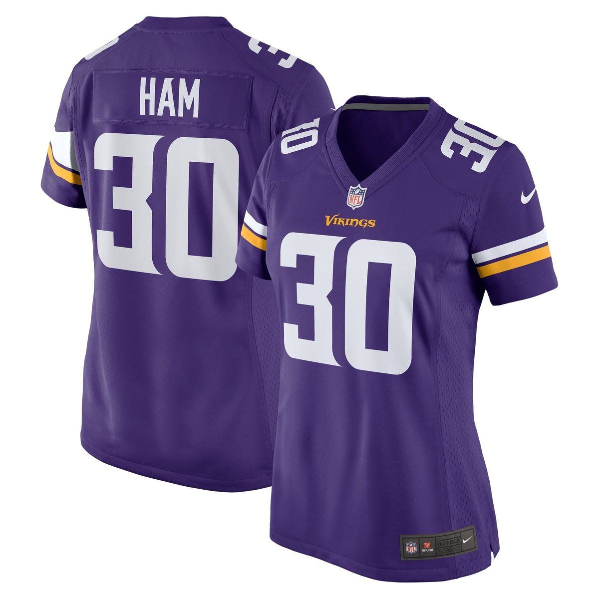 Women s Nike C.J. Ham Purple Minnesota Vikings Game Jersey