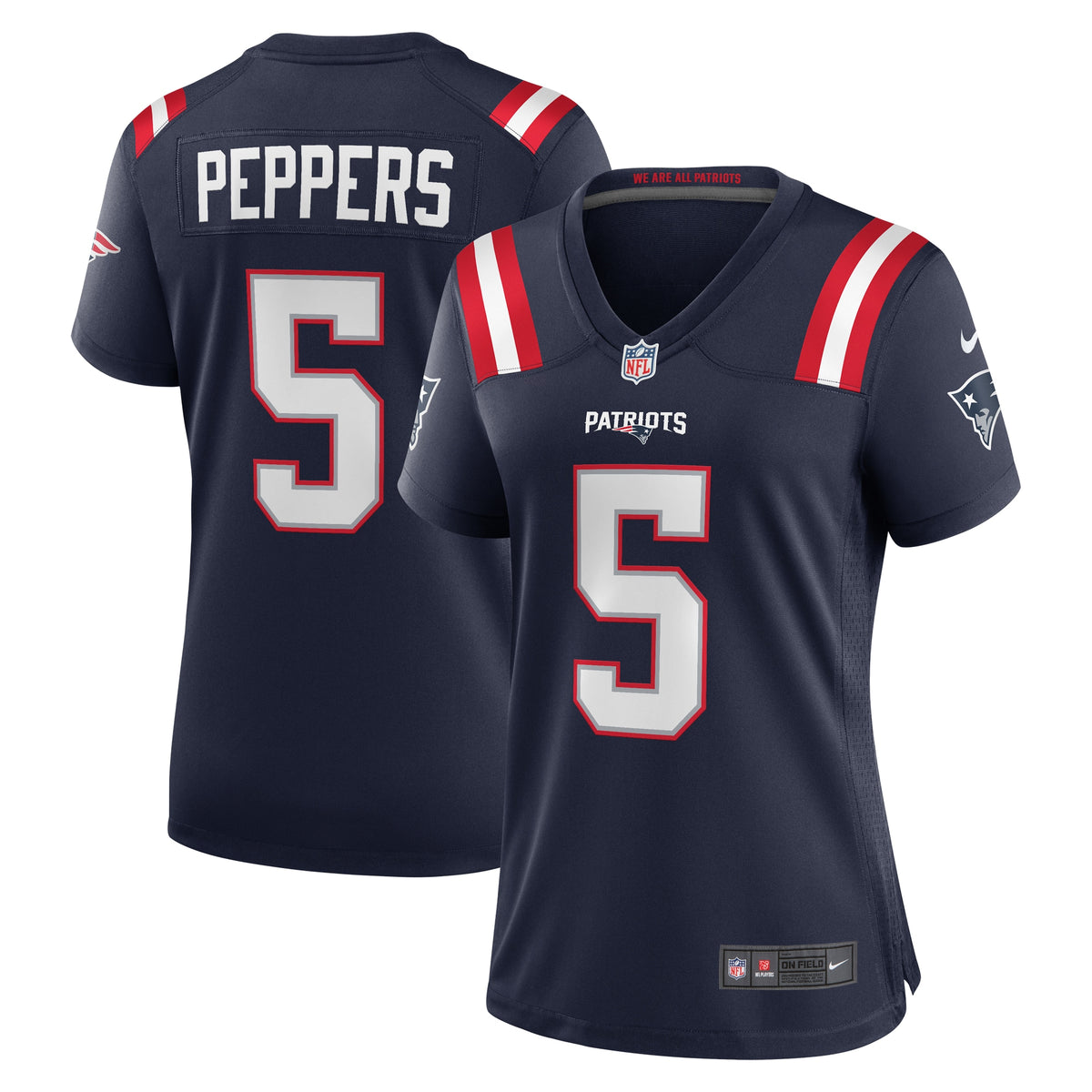 Jabrill Peppers New England Patriots Nike Women s Game Player Jersey   Navy