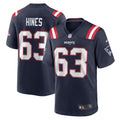 Men s Nike Chasen Hines Navy New England Patriots Game Player Jersey
