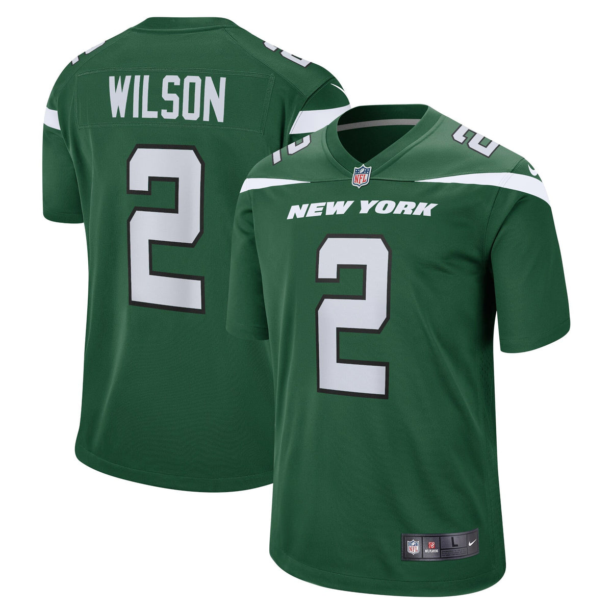 Men s Nike Zach Wilson Gotham Green New York Jets Game Jersey