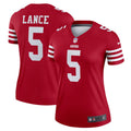 Women s Nike Trey Lance Scarlet San Francisco 49ers Legend Jersey
